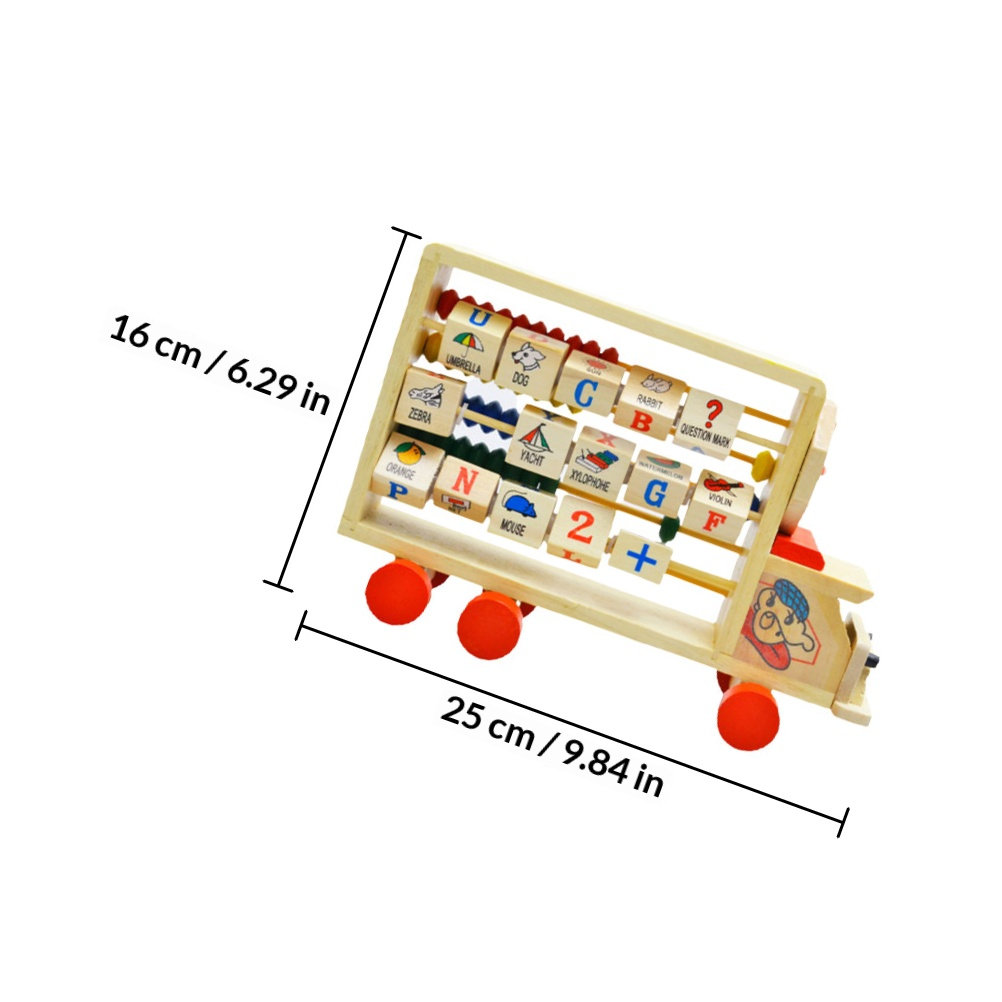 Ábaco de madera con cuentas de - Kids Education Calculator reseña y precio