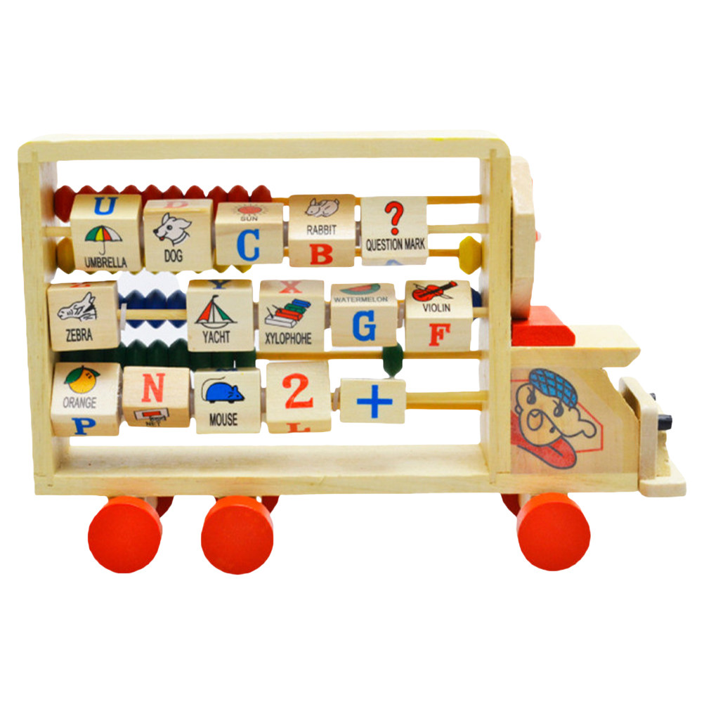 Ábaco de madera con cuentas de - Kids Education Calculator reseña y precio