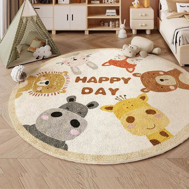 Alfombra Redonda de Animales F - Happy Kids Education reseña y precio