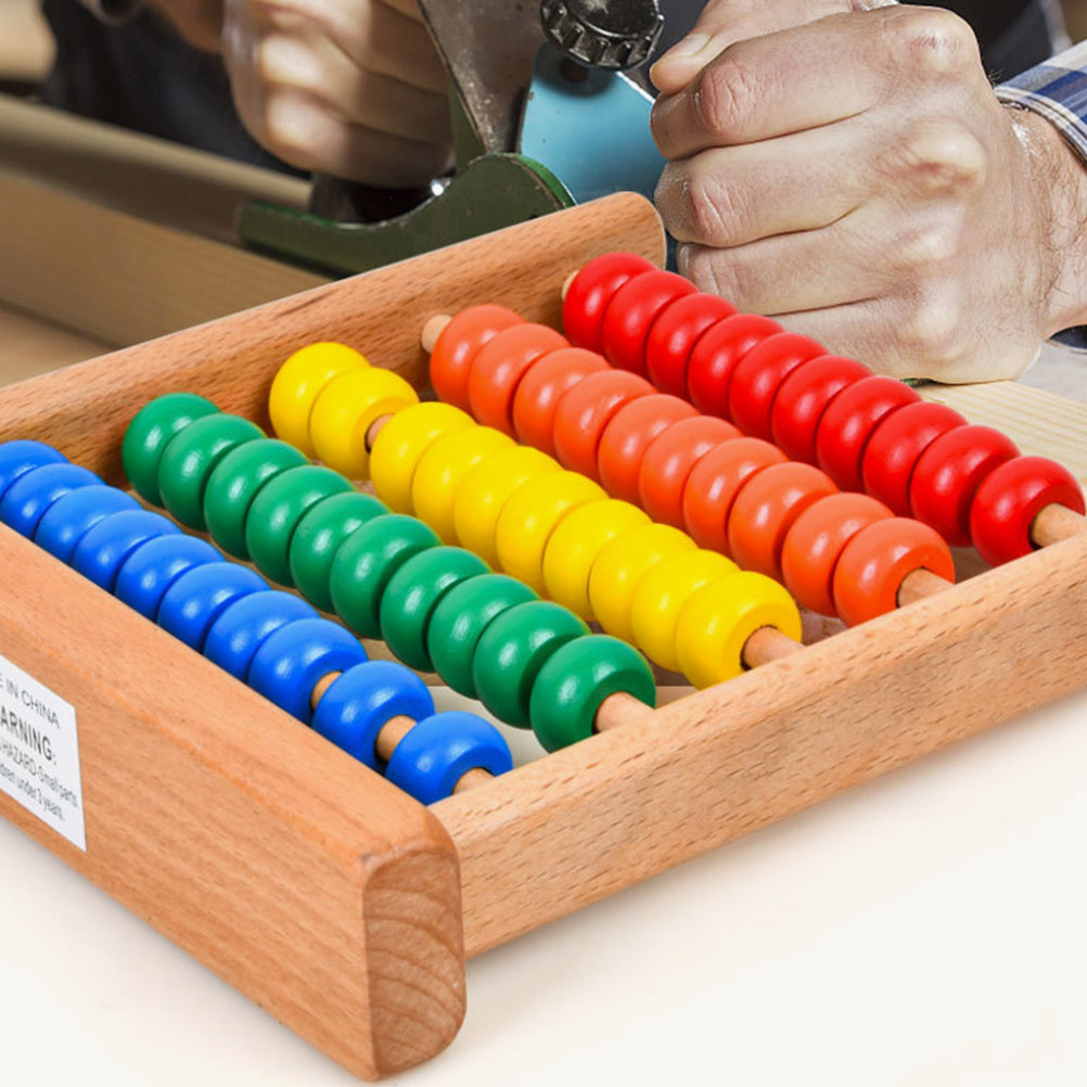 2 unidades de ábaco de madera  - Kids Education Calculator reseña y precio