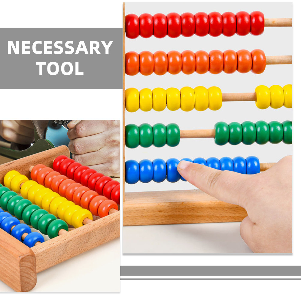 2 unidades de ábaco de madera  - Kids Education Calculator reseña y precio