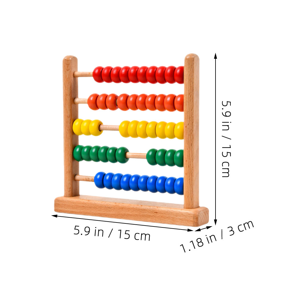 2 unidades de ábaco de madera  - Kids Education Calculator reseña y precio