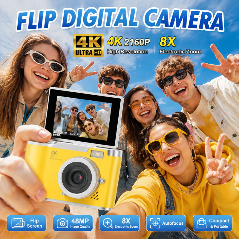 Cámara Digital 4K 48MP, Cámara - Kids Physical Education Videos reseña y precio